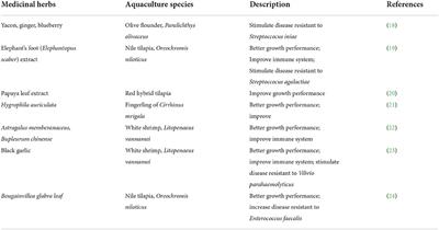 A mini-review on co-supplementation of probiotics and medicinal herbs: Application in aquaculture